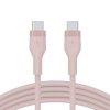 Belkin Kabel BoostCharge USB-C do USB-C 2.0 silikonowy 3m, różowy