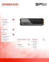 Silicon Power Dysk SSD XPOWER XS70 2TB 7300/6800MB/s M.2 PCIe 4x4 NVMe 1.4