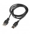 Lanberg Przedłużacz USB-A M/F 2.0 1.8m czarny BOX