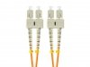 Lanberg Patchcord światłowodowy Mm Sc/Upc-Sc/Upc Duplex 3.0mm 2m pomarańczowy