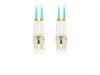 Lanberg Patchcord światłowodowy Mm Lc/Upc-Lc/Upc Duplex 3.0mm 5m Aqua