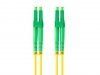 Lanberg Patchcord światłowodowy Sm Lc/Apc-Lc/Apc Duplex 3.0Mm 2M żółty
