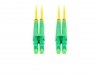 Lanberg Patchcord światłowodowy Sm Lc/Apc-Lc/Apc Duplex 3.0Mm 10M żółty
