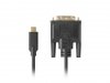 Lanberg Kabel USB-C(M)->DVI-D(24+1)(M) 1.8M czarny