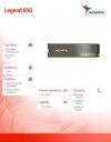 Adata Dysk SSD Legend 850 2TB PCIe 4x4 5/4.5 GB/s M2