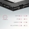 AXAGON RSS-CD09 Ramka na 2,5 SSD-HDD do gniazda DVD, 9.5mm LED aluminium