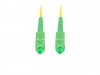 Lanberg Patchcord światłowodowy SM SC/APC-SC/APC SIMPLEX 3.0MM LSZH G657A1 1m żółty