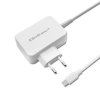 Qoltec Zasilacz sieciowy 65W | 5-20.3V | 2-3.25A | USB typ C | PD |     Biały