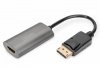 Digitus Kabel adapter DisplayPort z zatrzaskiem 8K 60Hz UHD Typ DP/HDMI A M/Ż 15cm