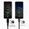 Maclean Kabel 2x USB-C 15W 2m wspierający QC 3.0 MCE494 Czarny