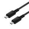 Maclean Kabel 2x USB-C 15W 2m wspierający QC 3.0 MCE494 Czarny