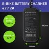 Qoltec Ładowarka do roweru skutera elektrycznego XIAOMI 36V | 42V | 2A |8.0*.8.0mm+pin | wodoodporna + kabel zasilający