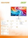Acer Monitor 24 cale SA243YG0WI IPS FHD 120Hz HDMI BIAŁY
