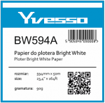 Papier w roli do plotera Yvesso BrightWhite 594x50m 90g BW594A ( 594x50 90g )