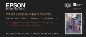 Papier Epson WaterResistant Matte Canvas Roll, 44 x 12,2 m, 375g/m2 C13S042016