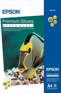Papier Epson Premium Glossy Photo Paper, A4, 255g, 20ark.