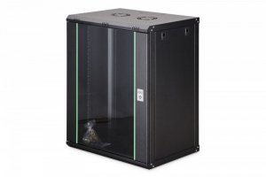 Digitus Szafa sieciowa wisząca Dynamic 19 16U rack 785x600x450mm, drzwi szyba, czarna, niezłożona, 60kg