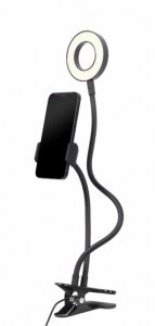 Gembird Lampa LED z uchwytem na telefon do selfie