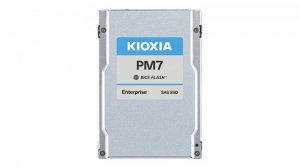 Kioxia Dysk SSD PM-7R 15360GB 2.5 cala SAS 24Gbit/s DWDP 1 3D TLC BiCS Flash Enterprise SSD SED PLP