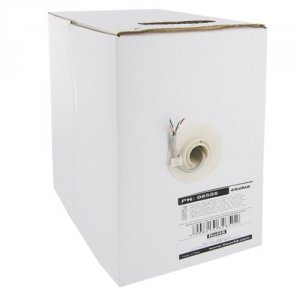 4world Kabel instalacyjny UTP | 4x2 | kat. 5e | drut | 100m | szary
