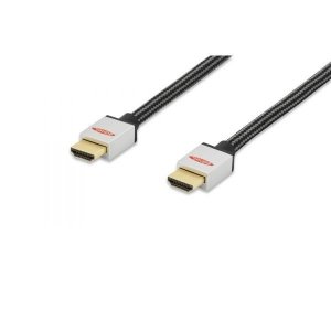 EDNET Kabel połączeniowy HDMI HighSpeed z Ethernetem 4K 60Hz UHD Typ HDMI A/HDMI A M/M nylon 1m