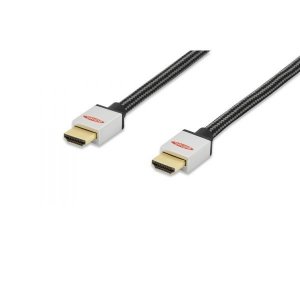 EDNET Kabel połączeniowy HDMI HighSpeed z Ethernetem 4K 60Hz UHD Typ HDMI A/HDMI A M/M nylon 2m