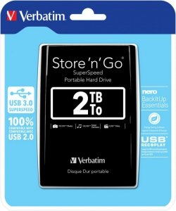 Verbatim Dysk USB HDD 2TB 2,5 Black store n go  USB 3.0