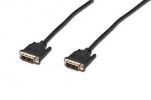 Digitus Kabel połączeniowy DVI-D SingleLink 1080p 60Hz FHD Typ DVI-D (18+1)/DVI-D (18+1) M/M 2m Czarny