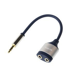 LogiLink Kabel splitter audio 2x jack 3,5mm