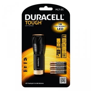 Duracell Latarka LED TOUGH MLT-2C, wodoodporna + 3x AAA