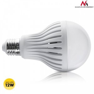 Maclean Żarówka LED E27 12W 230V Energy MCE176 WW ciepły biały mikrofalowy czujnik ruchu i zmierzchu