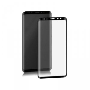 Qoltec Hartowane szkło ochronne PREMIUM na Samsung Galaxy S9 | czarne
