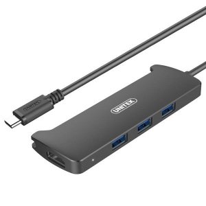 Unitek HUB USB Typ-C 3.1, 3x USB 3.1 + HDMI v2.0; V300A
