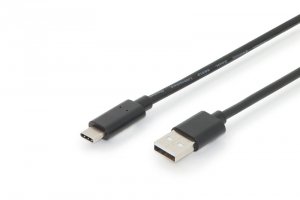 EDNET Kabel połączeniowy USB 2.0 HighSpeed Typ USB C/USB A M/M czarny 3m