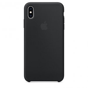 Apple Etui silikonowe iPhone XS Max - czarne