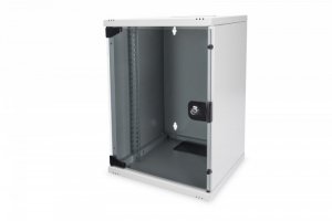 Digitus Szafa wisząca jednosekcyjna 10 cali 9U 464x312x300mm, drzwi szklane