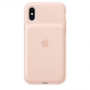 Apple Etui Smart Battery Case iPhone XS - piaskowy róż