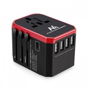 Maclean Adapter podróżny USB z zasilaczem MCE238