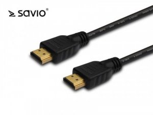 Elmak Kabel HDMI v1.4 Savio CL-121 czarny, 4Kx2K, 1,8m, wielopak 10szt.