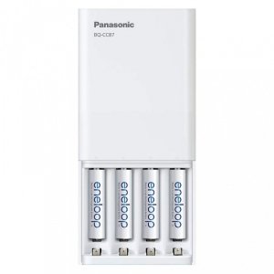 Panasonic Ładowarka USB z funkcją powerbanku + AA 4szt
