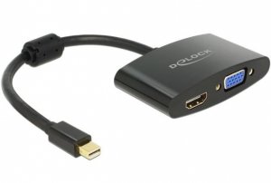 Delock Adapter DISPLAYPORT MINI(M) 1.1-HDMI(F)+VGA