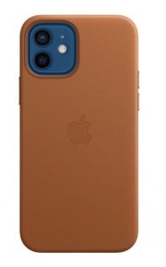 Apple Skórzane etui z MagSafe do iPhone'a 12 /12 Pro- naturalny brąz