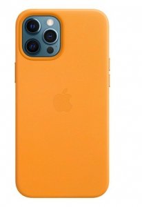 Apple Skórzane etui z MagSafe do iPhone'a 12 Pro Max- kalifornijski mak