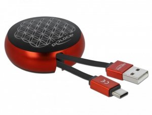Delock Kabel USB-A(M) USB-C(M) 2.0 Czarny