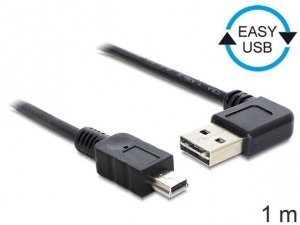 Delock Kabel USB MINI(M)- USB-A(M) 2.0 1m kątowy