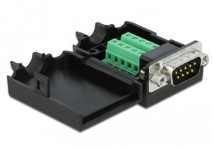 Delock Adapter TERMINAL BLOCK 10PIN->SERIAL 9PIN DB9 (COM)(M)