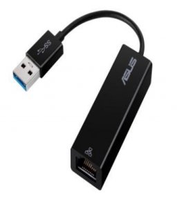 Asus Adapter USB 3.0 1000/100 LAN RJ45 czarny