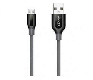 Anker Kabel PowerLine+ Micro USB 3ft szary