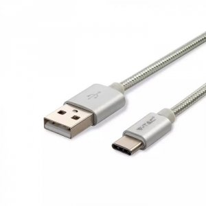 V-tac Kabel USB M - USB Typ-C 1M 2.4A