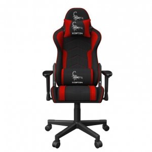 Gembird Krzesło gamingowe Scorpion czarno-czerwone